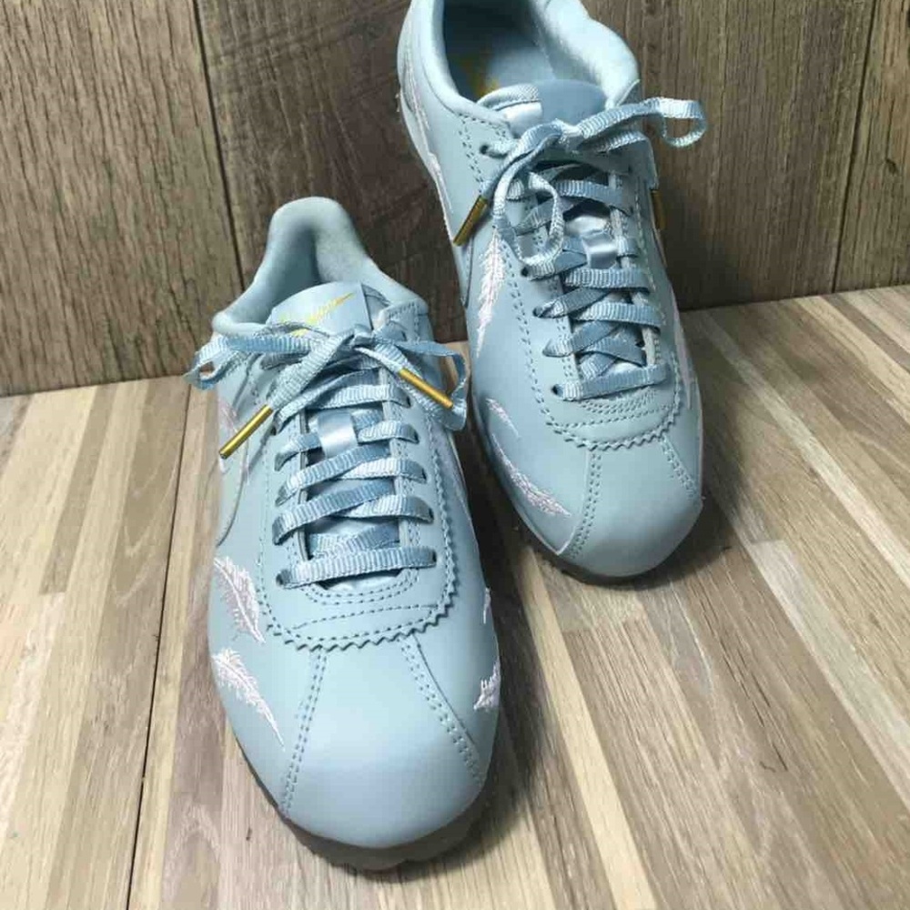 NWT Nike Classic Cortez Leather Blue W AUTHENTIC - Picture 3 of 5